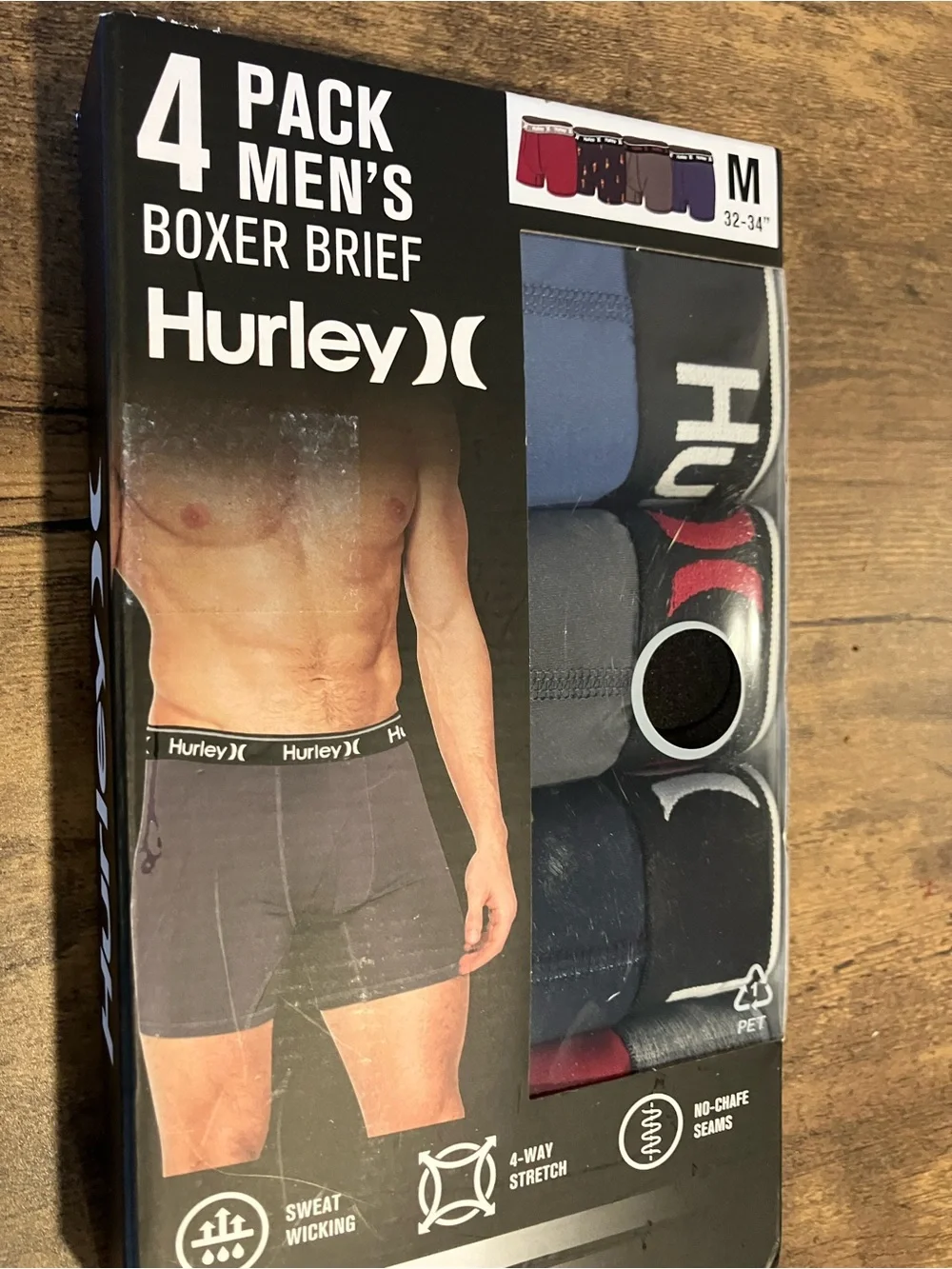 Hurley boxer briefs 4x